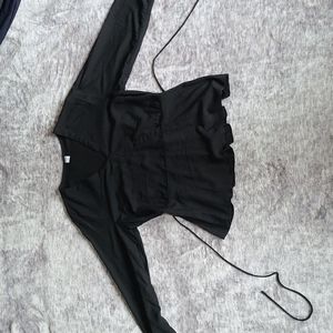 Black tie front top